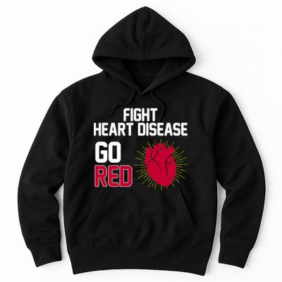 Go Red Fight Heart Health Awareness Hoodie