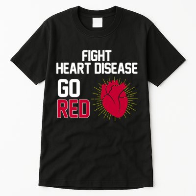 Go Red Fight Heart Health Awareness Tall T-Shirt