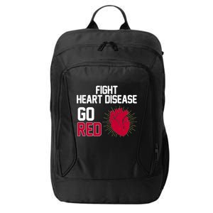 Go Red Fight Heart Health Awareness City Backpack