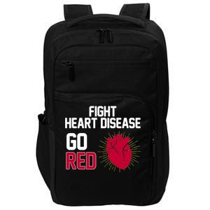 Go Red Fight Heart Health Awareness Impact Tech Backpack