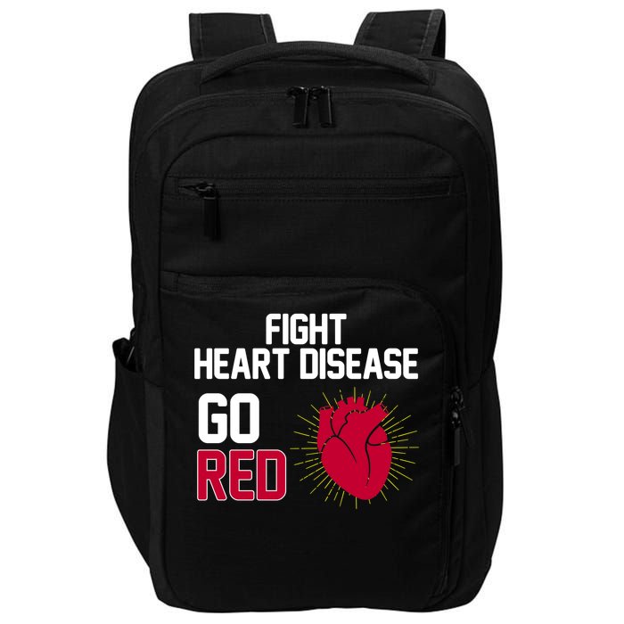 Go Red Fight Heart Health Awareness Impact Tech Backpack