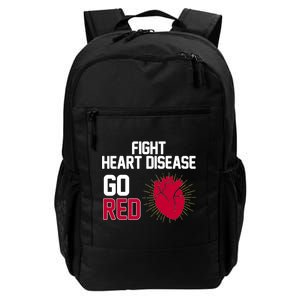 Go Red Fight Heart Health Awareness Daily Commute Backpack