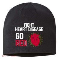 Go Red Fight Heart Health Awareness Sustainable Beanie