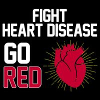 Go Red Fight Heart Health Awareness Baby Bodysuit