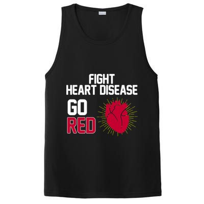 Go Red Fight Heart Health Awareness PosiCharge Competitor Tank