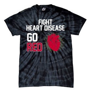 Go Red Fight Heart Health Awareness Tie-Dye T-Shirt