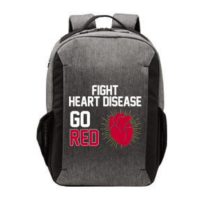 Go Red Fight Heart Health Awareness Vector Backpack