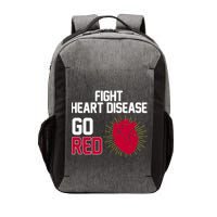 Go Red Fight Heart Health Awareness Vector Backpack