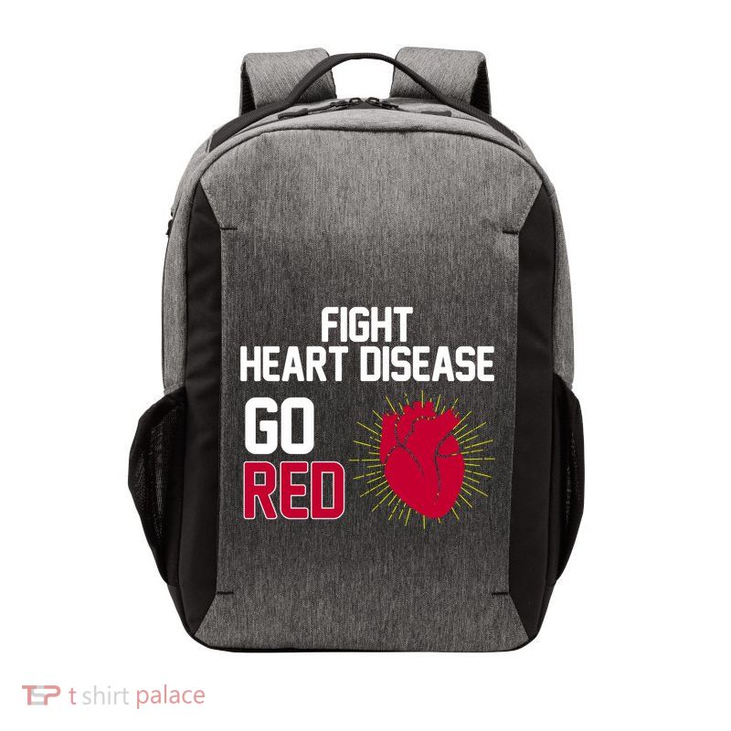 Go Red Fight Heart Health Awareness Vector Backpack