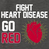 Go Red Fight Heart Health Awareness Vector Backpack