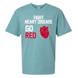 Go Red Fight Heart Health Awareness Sueded Cloud Jersey T-Shirt