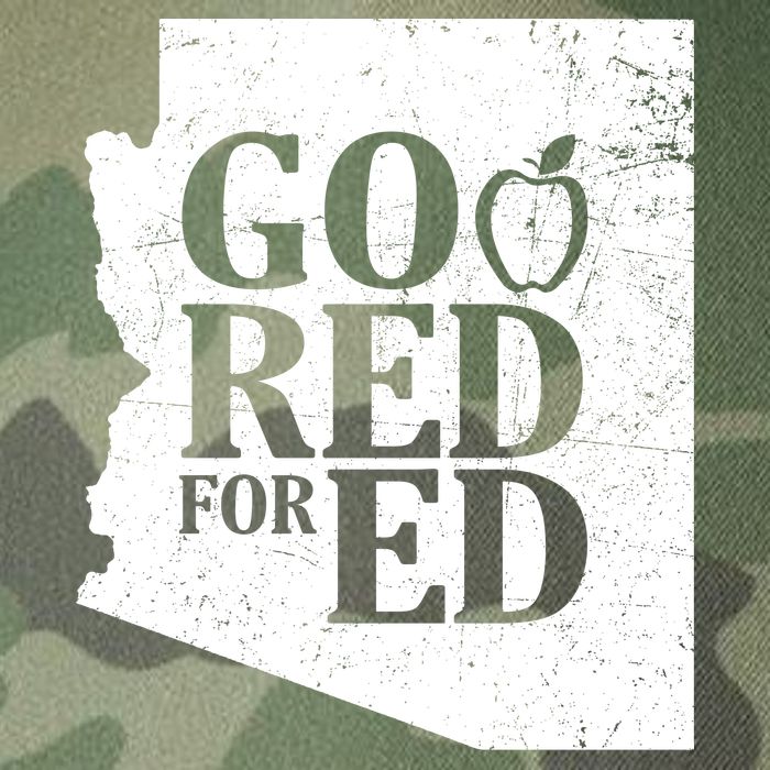 Go Red For Ed Distressed Legacy Tie Dye Trucker Hat
