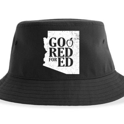 Go Red For Ed Distressed Sustainable Bucket Hat