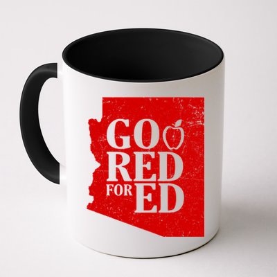 Go Red For Ed Distressed Mug
