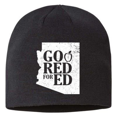 Go Red For Ed Distressed Sustainable Beanie