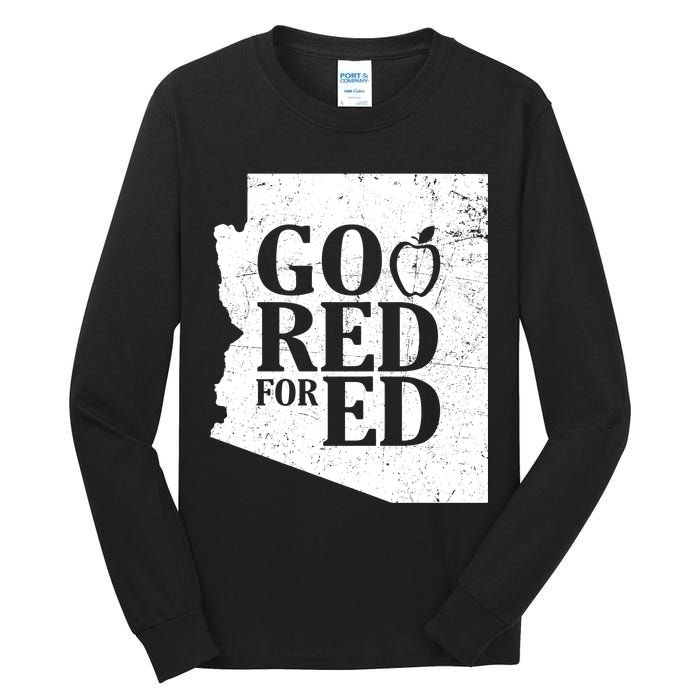 Go Red For Ed Distressed Tall Long Sleeve T-Shirt