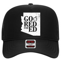 Go Red For Ed Distressed Trucker Hat