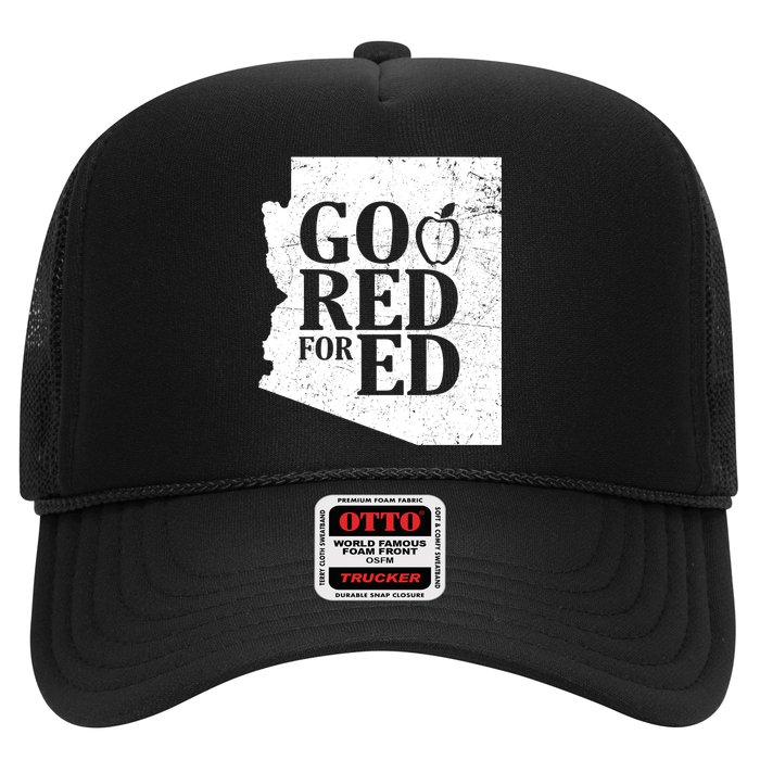 Go Red For Ed Distressed Trucker Hat