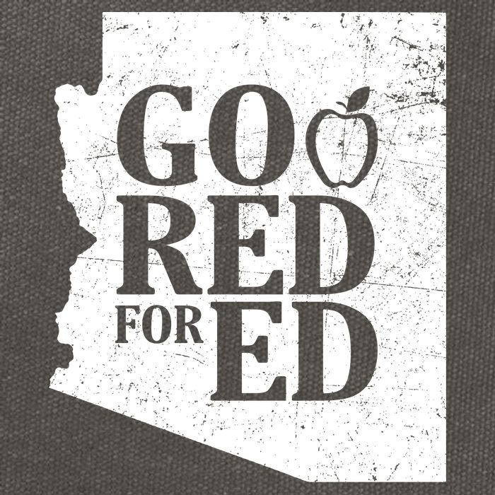 Go Red For Ed Distressed Cotton Canvas Backpack