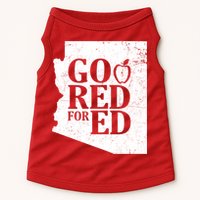 Go Red For Ed Distressed Doggie Tank