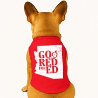 Go Red For Ed Distressed Doggie Tank