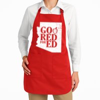 Go Red For Ed Distressed Apron