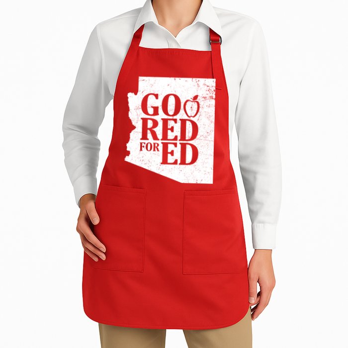 Go Red For Ed Distressed Apron