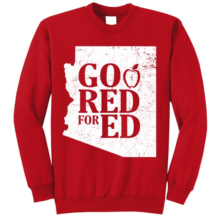 Go Red For Ed Distressed Sweatshirt