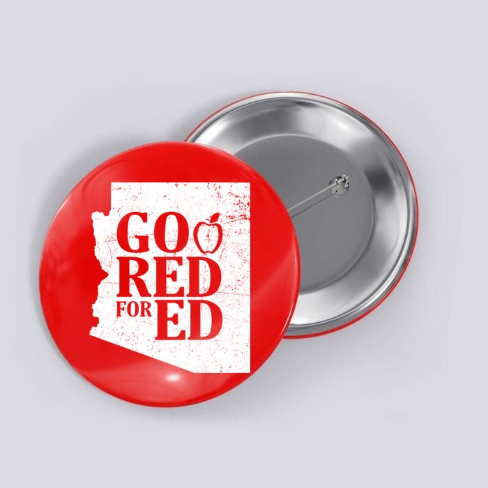 Go Red For Ed Distressed Button