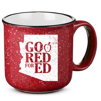 Go Red For Ed Distressed 15oz Campfire Ceramic Mug