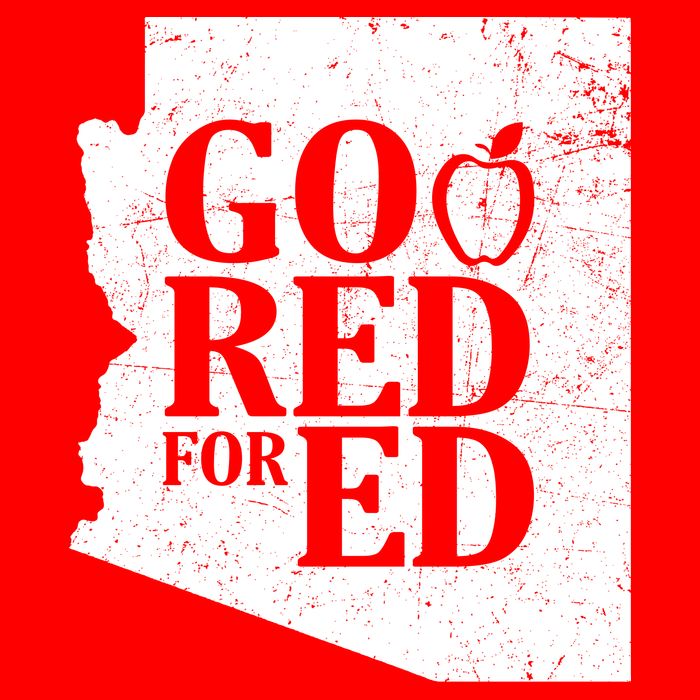 Go Red For Ed Distressed Flat Bill Trucker Hat