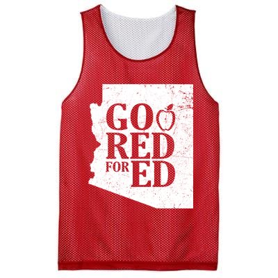 Go Red For Ed Distressed Mesh Reversible Basketball Jersey Tank