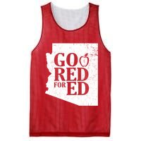 Go Red For Ed Distressed Mesh Reversible Basketball Jersey Tank