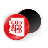 Go Red For Ed Distressed Magnet