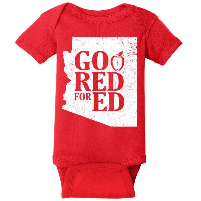 Go Red For Ed Distressed Baby Bodysuit