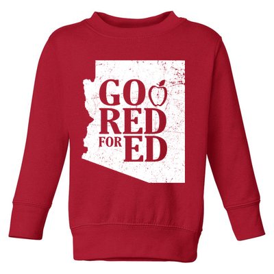 Go Red For Ed Distressed Toddler Sweatshirt