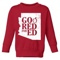 Go Red For Ed Distressed Toddler Sweatshirt