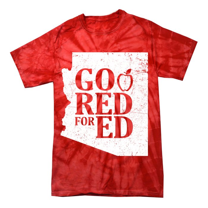 Go Red For Ed Distressed Tie-Dye T-Shirt