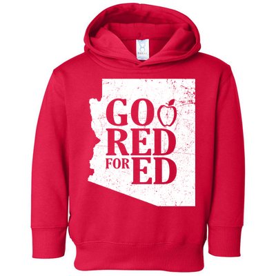 Go Red For Ed Distressed Toddler Hoodie
