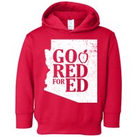 Go Red For Ed Distressed Toddler Hoodie