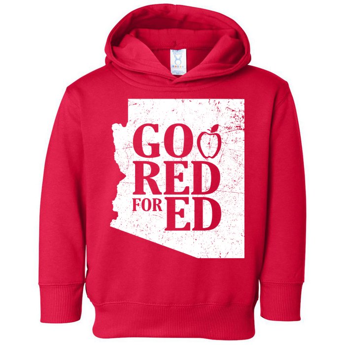 Go Red For Ed Distressed Toddler Hoodie