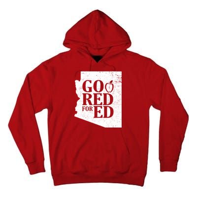 Go Red For Ed Distressed Tall Hoodie