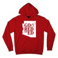 Go Red For Ed Distressed Tall Hoodie