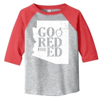 Go Red For Ed Distressed Toddler Fine Jersey T-Shirt