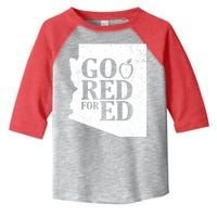 Go Red For Ed Distressed Toddler Fine Jersey T-Shirt