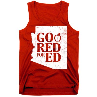Go Red For Ed Distressed Tank Top
