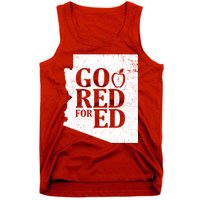 Go Red For Ed Distressed Tank Top