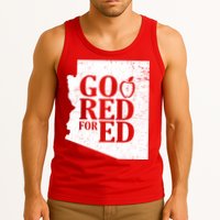 Go Red For Ed Distressed Tank Top