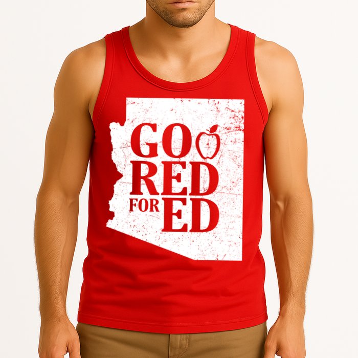 Go Red For Ed Distressed Tank Top