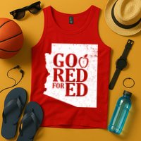 Go Red For Ed Distressed Tank Top